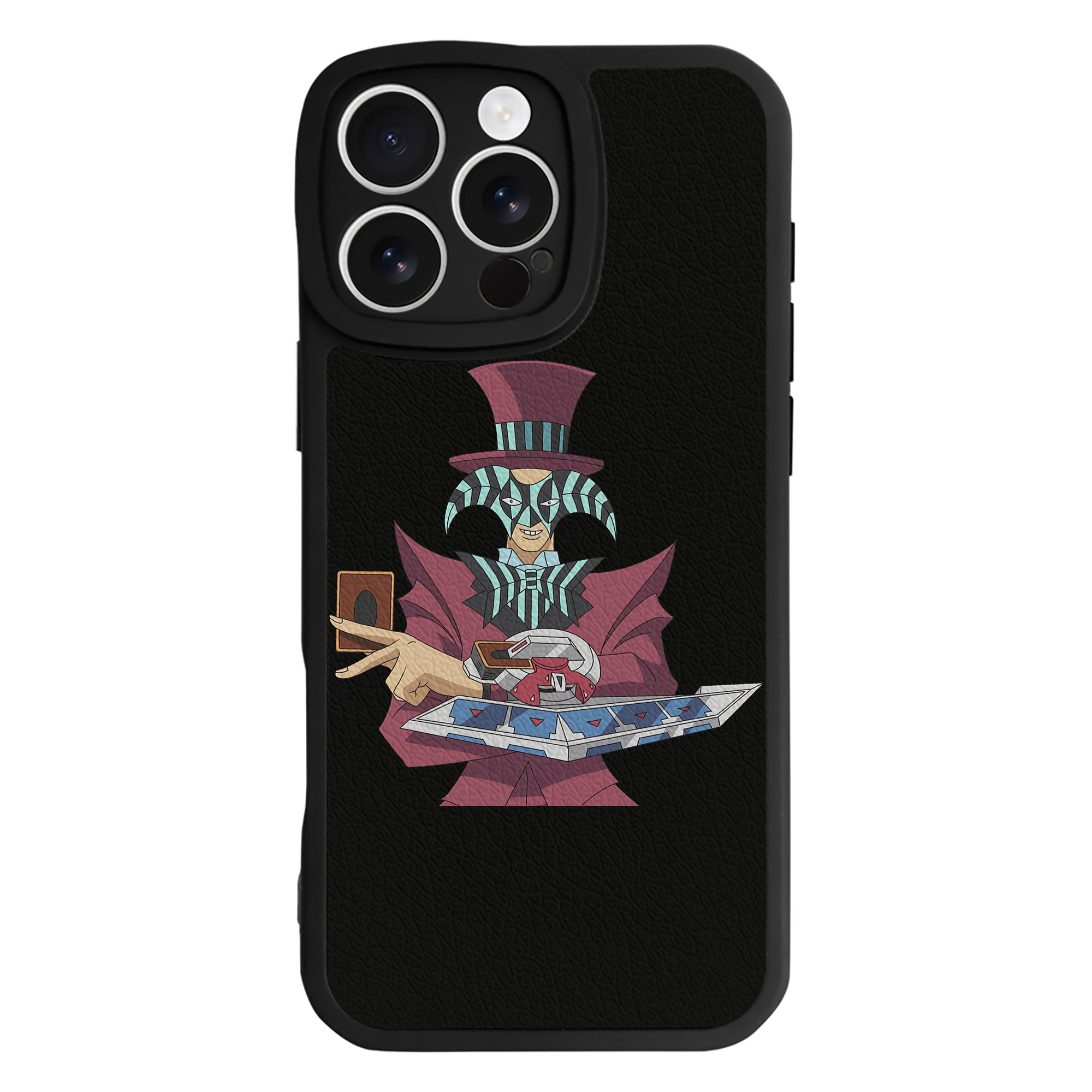 （画像用） 遊☆戯☆王 Yu-Gi-Oh! 【iPhone 16シリーズ対応】シリコンスマホケース（レザー調） 材質：シリコン